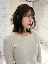 ヨーク(YOKE)&nbsp;【YOKE】オリーブブラウンレイヤーボブくびれヘア顔周りカット