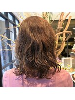 アイフィール アヴェダ 瑞江店(i feel AVEDA)&nbsp;ミディアム×パーマ×ベージュカラー