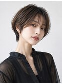 20代30代40代50代ナチュラル大人可愛いレイヤーショートボブ