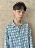 【かしむらゆうか】メンズショート/束感/ニュアンスパーマ