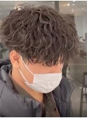波巻き　刈り上げマッシュ　ツーブロック