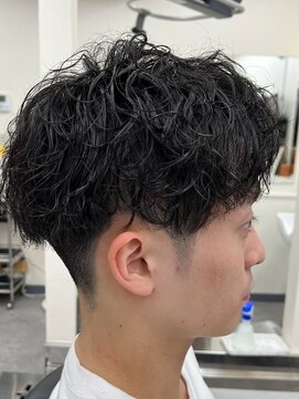 ヘアーサロンサトウ メンズニュアンスパーマ ＃平井＃理容室＃バーバー＃メンズ