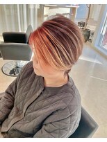 シザーズトリックス ノーブル(scissorstrix Noble)&nbsp;デザインカラー×白髪ぼかしハイライト