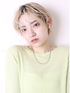 エーツーフリーダム(AA.FREEDOM) 似合わせカットハイトーンシアーカラーソフトカールショート0503