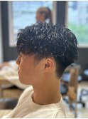 メンズカット&ツイストスパイラルパーマ