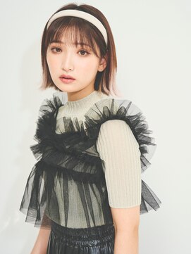 ユー イケブクロ(u Ikebukuro) ボブ/外ハネ/切りっぱなし/インナーカラー/まるちぷるエクステ