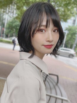 アンブル リュクス 池袋(amble luxe)の写真/学割U24♪迷ったらコレ【リタッチカラー+前髪カット+コラーゲンTr¥4480】トレンド感満載のスタイルに[池袋]