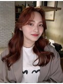 ピンクグレープフルーツ透明感抜群こなれ大人可愛いピンクへア