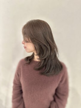 アクション 心斎橋店(ACTION) 20代30代大人可愛いレイヤーカット　顔まわりカット　髪質改善