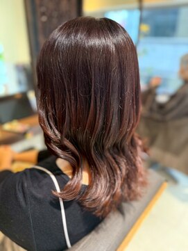 ヘアリゾート粋 ティガ 池袋店(tiga) ウルフロング/レッドブラウン