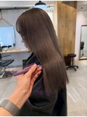 乾かすだけでキマる髪/馴染むハイトーンケアカラーグレージュ