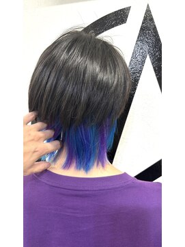 アルケム 学芸大学(AlChem) 【Hana指名】襟足に寒色色々[学芸大学前/ハイトーン]