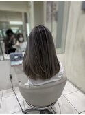 バレイヤージュ×ホワイトベージュ