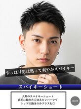 ーkearnyースパイキーショートピンパーマ[北千住/北千住駅/メンズカット/学割U24/ニュアンスパーマ/眉毛]