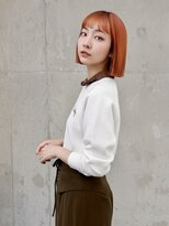 ドロシー(dorothy)&nbsp;ビビッド　オレンジ　ワンレンボブ