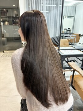 シエル バイ ケンジ 登戸 生田(CIEL by KENJE) ブリーチなし/オリーブグレージュ/明るめ/透明感カラー