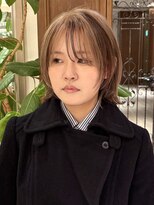 ビュートリアム265(BEAUTRIUM 265)&nbsp;ハイトーンボブ ローライト ハイライト 銀座  ミルクティー