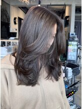 ヘアーリビング 730 宜野湾&nbsp;730 beige color ベージュ/透明感/レイヤーカット/顔周りカット