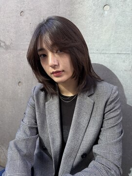 ガーデン 銀座(GARDEN) ボブレイヤー 顔まわり ココアブラウン チョコレートブラウン