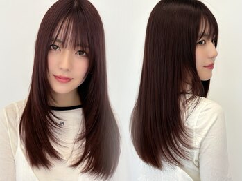 ルージュシー 堀江(RU10C)の写真/【堀江/心斎橋/四ツ橋】髪質やクセに合わせたオーダーメイド酸性ストレートで触れたくなるヘアへ。