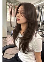 ランズ アネックス 梅田(LANDS ANNEX)&nbsp;海外っぽいカーテンバングでレイヤーカット 【大阪 梅田】