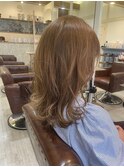 ブリーチなしのアッシュベージュ