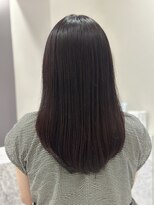 エレノア アネックス銀座(Eleanor)&nbsp;ボルドーカラー×縮毛矯正で艶髪へ