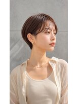 ルシードスタイル アウラ 松戸市五香(LUCIDO STYLE Aura)&nbsp;抜け感ショート×ニュアンスヘアハンサムショートコンパクトボブ