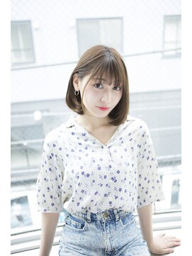 サロンドミルク 原宿(salon de MiLK) 【salon de MiLK 原宿】透明感×耳かけイルミナパールベージュ