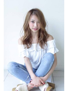 ヘアメイク シュシュ(Hair make chou chou) かきあげバング×ハイライトカラー【chou-chou 北林夏実】