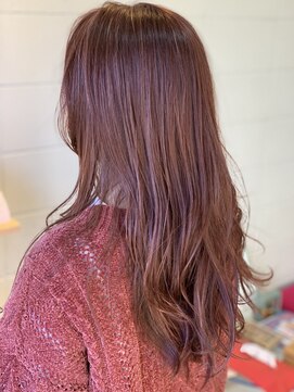 リラ ヘア サロン(rela hair salon) ハイライトレッド×レイヤード