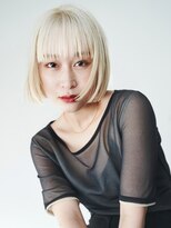 ヘアサロン ガリカ 表参道(hair salon Gallica) 《SAKI》ホワイトベージュ☆ ワンカールで決まる切りっぱなしbob