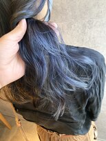 ブリック ヘアアンドスパ 松山(BRICK HAIR&SPA) インナーカラー ブルー