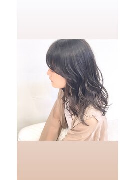 キンヘアストア(KIN hair store) **wavey semi long**山田拓也
