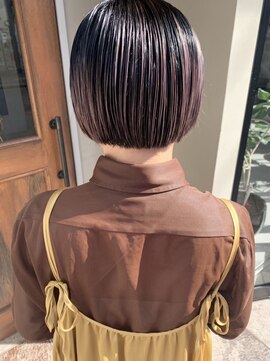 ヘアー アイス ルーチェ(HAIR ICI LUCE) 担当西田　ぱつっとボブ　ミニボブ　ハイライト