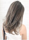 【AVANCE】ロングレイヤー☆ハイライト☆アッシュベージュ
