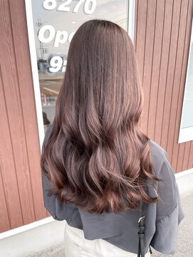 オル(Olu) 【MASAYA】ピンクグレージュ×艶透明感カラー