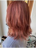 スパニッシュオレンジ☆レイヤーと前上がりの組み合わせが◎
