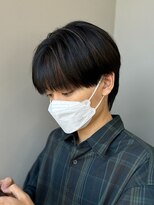 エルマーク 梅田(L-MARK)&nbsp;マッシュウルフメンズカットスパイラルパーマツイスパ波巻き