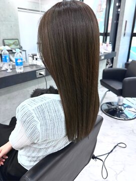 エンディアリング 東銀座(Endearing) 斜めバング/グレージュカラー/デザインカラー/眉毛/銀座/東銀座