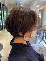 テラス ヘアアンドボタニカル(terrace)&nbsp;大人ショートスタイル/30代40代/ベージュ/岩政