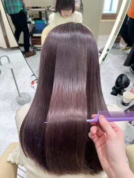トイロ 渋谷(Toiro) 10代20代【髪質改善カラー】ラベンダーピンク