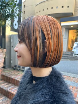 ピークアブー 表参道(PEEK-A-BOO) ミニボブ/アンブレラカラー/デザインカラー