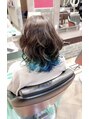 ヘアステージアミカル インナーカラー、裾カラー