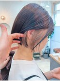 地毛風カラー/ナチュラルレイヤーカット/ショートボブ[船橋]