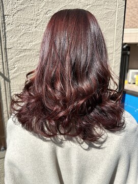 ヘアーヒーリングウィッシュ(Hair Healing Wish) ブリーチなし暖色系カラー[調布/国領/ボブ]