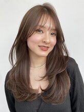 ガーデントウキョウ(GARDEN Tokyo) レイヤー/縮毛矯正/小顔/ラベンダーベージュ/柔らかいカラー