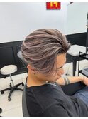 メンズバレイヤージュセンターパートツーブロックシャドールーツ