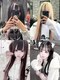 オズ 梅田店(OZ)の写真/【シールエクステでインナーorハイライト￥7000～】お手軽にブリーチなしでも叶う派手髪♪