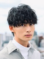 10代20代シャドウパーマメンズマッシュ緩めパーマ原宿